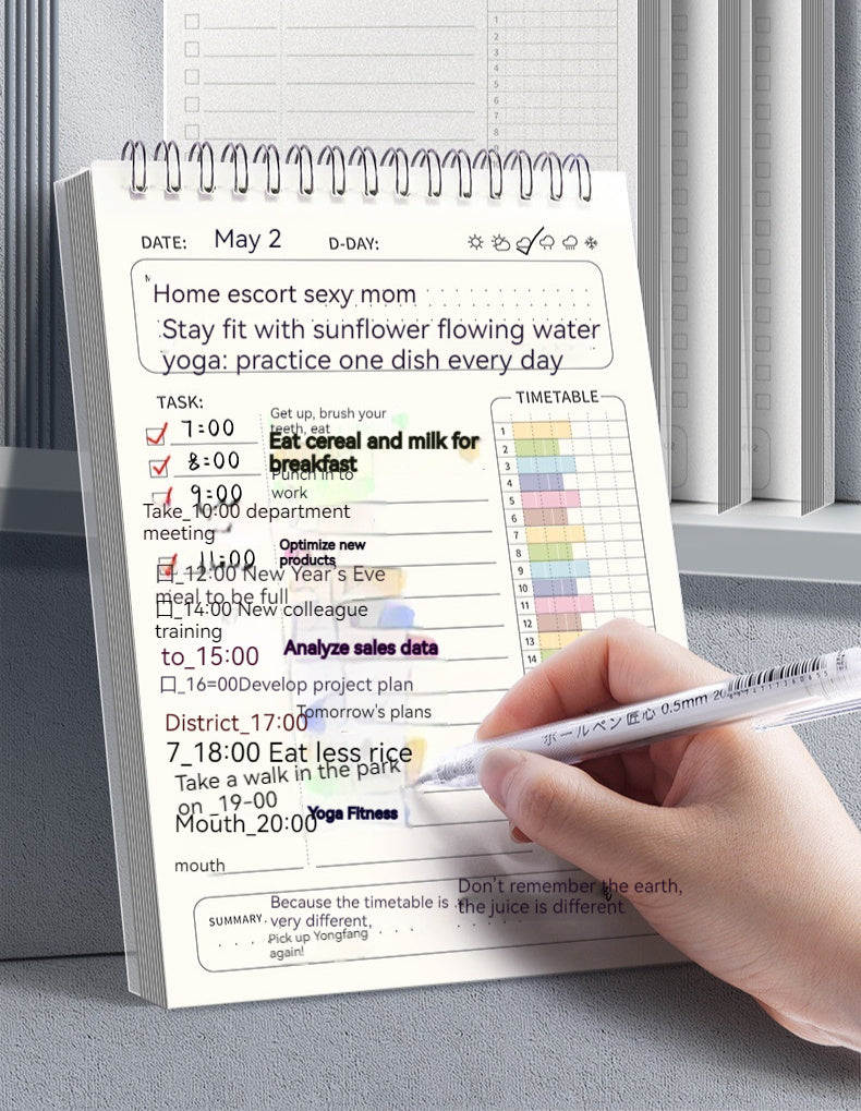 Daily Planner Travel Planning B5 Notebook