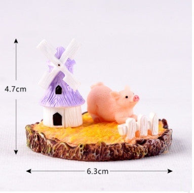 Succulent Mini Cute Animal Ornament