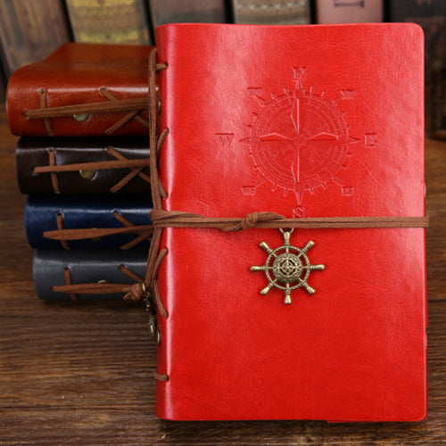 Retro pirate ship notebook