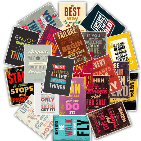 Inspirational Motto Poster Sticker
