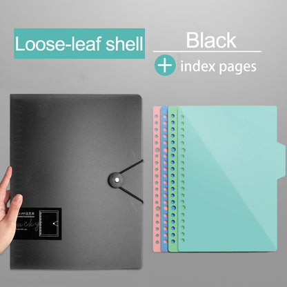 Removable Transparent Binder Notebook