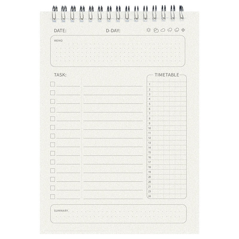 Daily Planner Travel Planning B5 Notebook