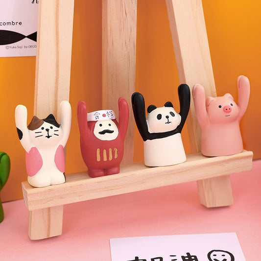 Piggy Japanese Cute Animal Panda Message Card