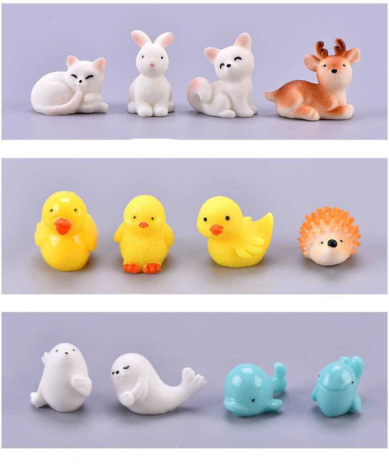 Succulent Mini Cute Animal Ornament