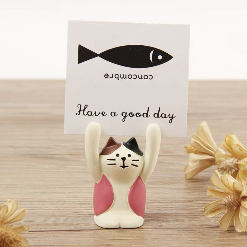 Piggy Japanese Cute Animal Panda Message Card