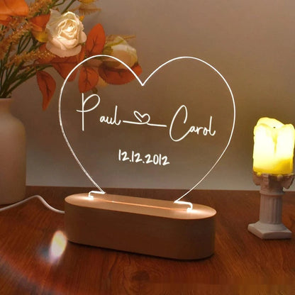 Custom Night Light Gift