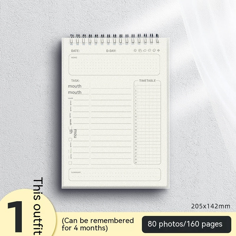 Daily Planner Travel Planning B5 Notebook