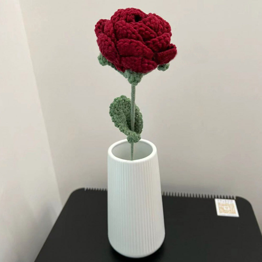 Wool Rose Shape Living Room Decoration
