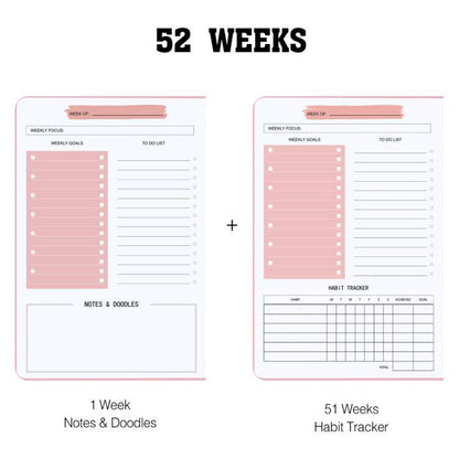 Non Dated Planner Agenda Notebook Diary