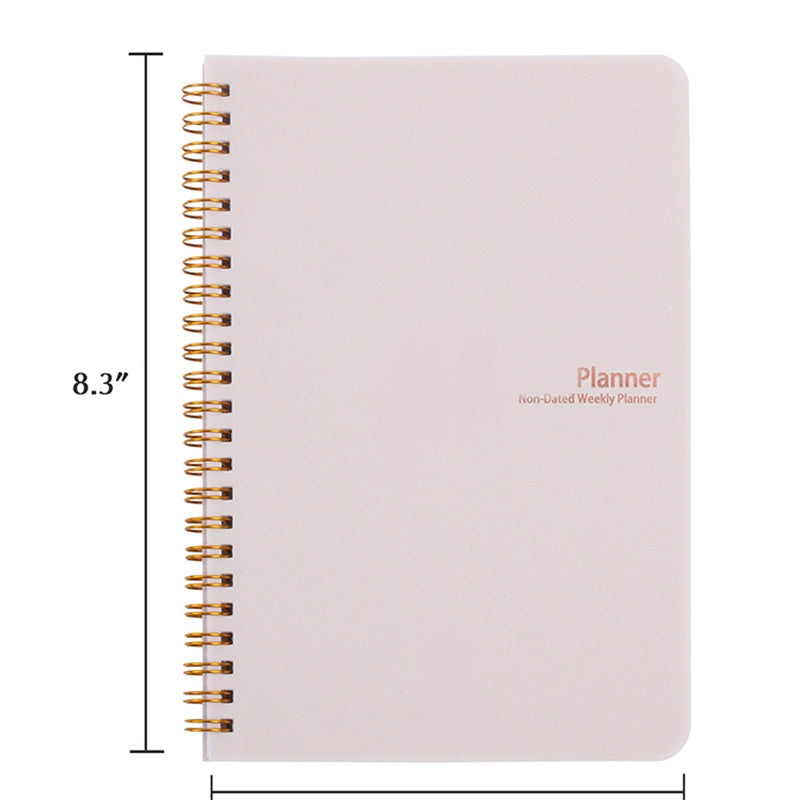 Non Dated Planner Agenda Notebook Diary