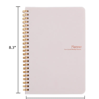 Non Dated Planner Agenda Notebook Diary