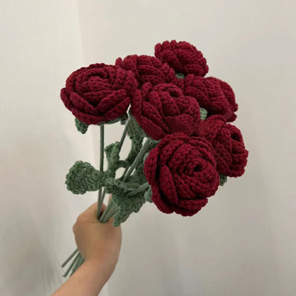 Wool Rose Shape Living Room Decoration