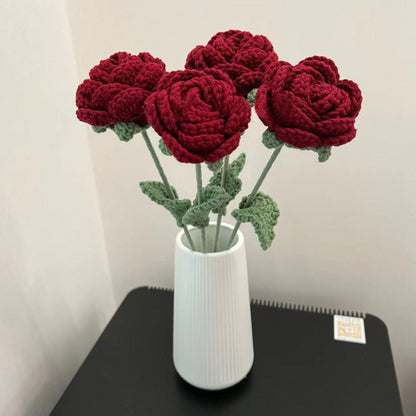 Wool Rose Shape Living Room Decoration