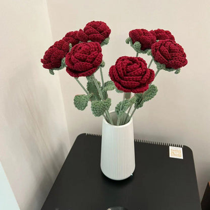 Wool Rose Shape Living Room Decoration