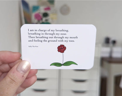 Pocket Poem Healing Card For Anxiety Relief