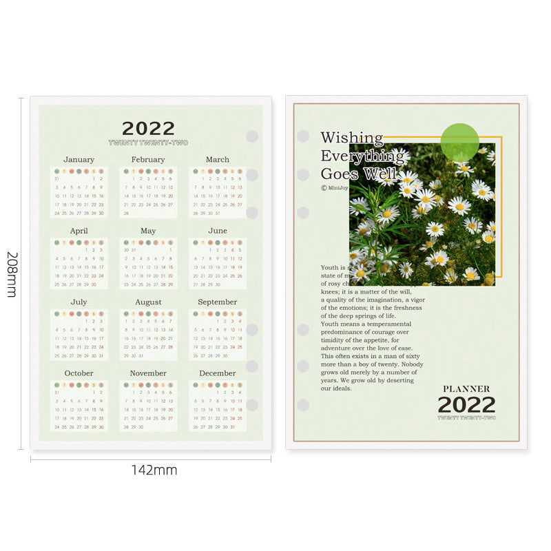 Loose-leaf Calendar Partition Board