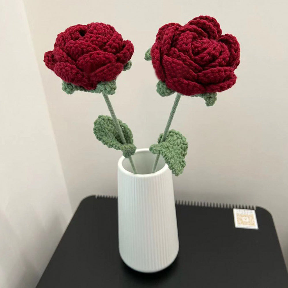 Wool Rose Shape Living Room Decoration