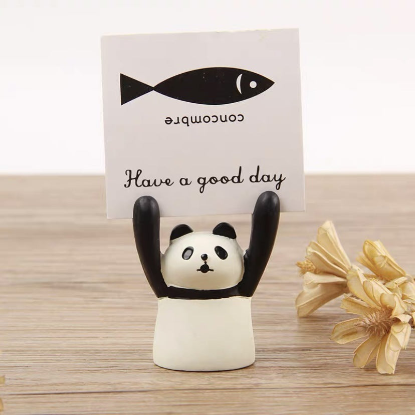 Piggy Japanese Cute Animal Panda Message Card