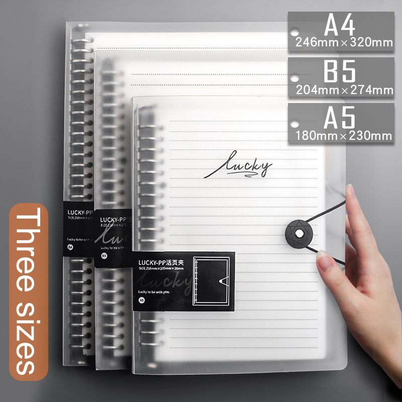 Removable Transparent Binder Notebook