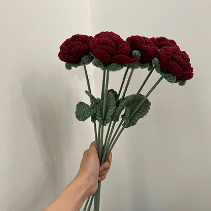 Wool Rose Shape Living Room Decoration