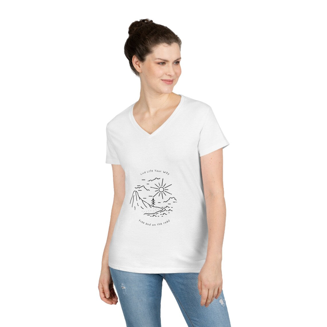 Live Life YOUR Way Ladies' V-Neck T-Shirt